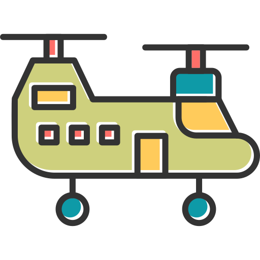 헬리콥터 Generic Color Omission icon