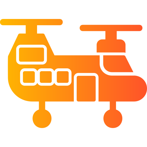 helicóptero Generic Flat Gradient icono