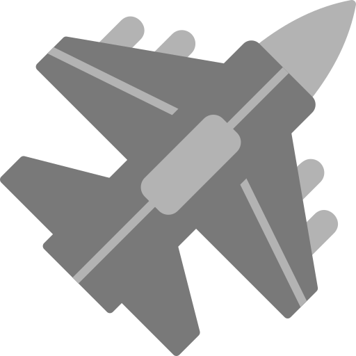 Jet fighter Generic Grey icon