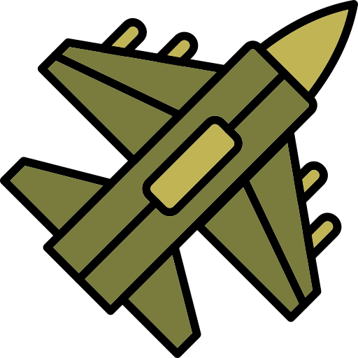 Jet fighter Generic Outline Color icon