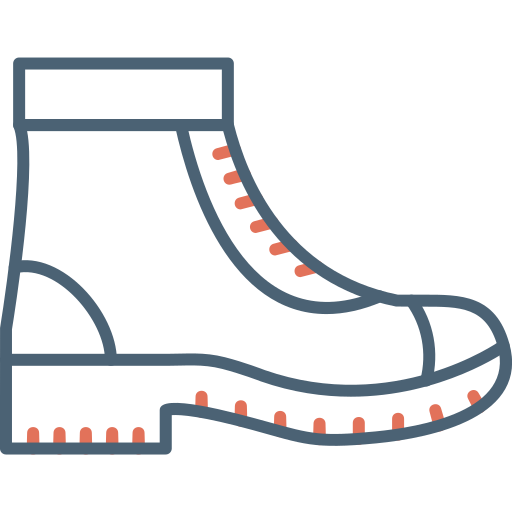Военные ботинки Generic Outline Color иконка