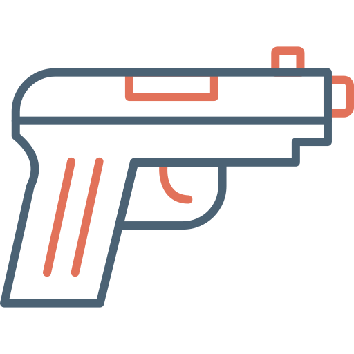 Pistol Generic Outline Color icon