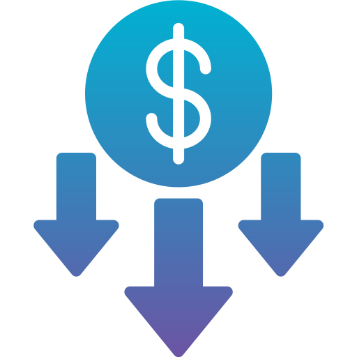 Money loss Generic Flat Gradient icon