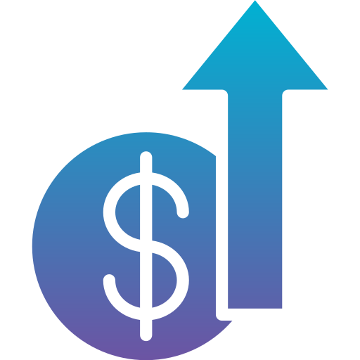 Money growth Generic Flat Gradient icon