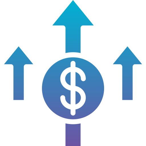 Денежный рост Generic Flat Gradient иконка