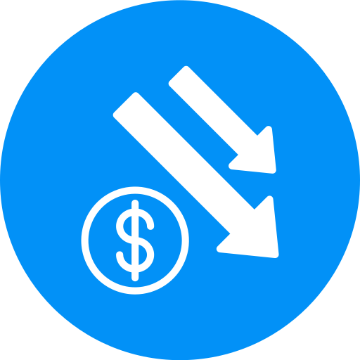 Money loss Generic Flat icon