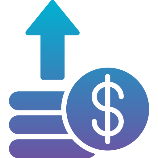 Money growth Generic Flat Gradient icon