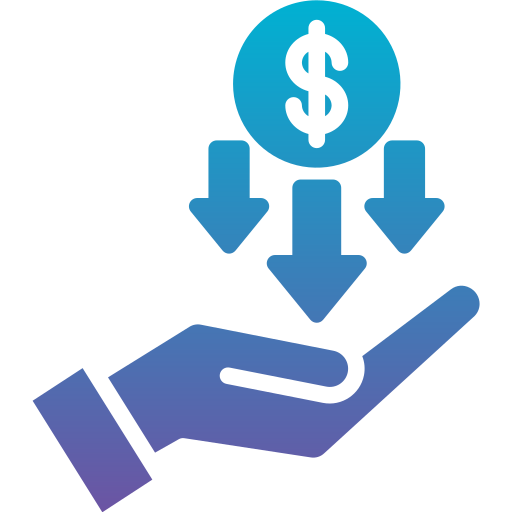 Money loss Generic Flat Gradient icon