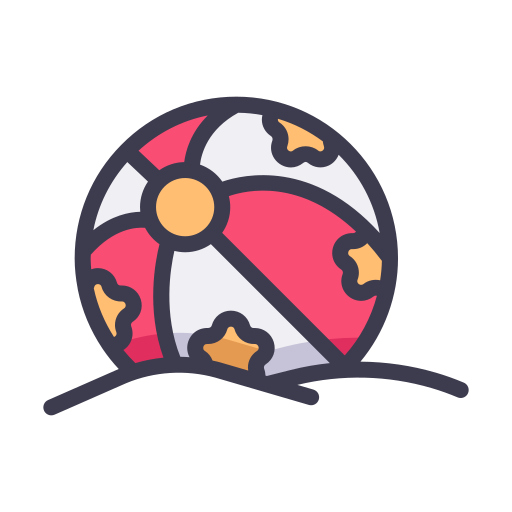 pelota Generic Outline Color icono