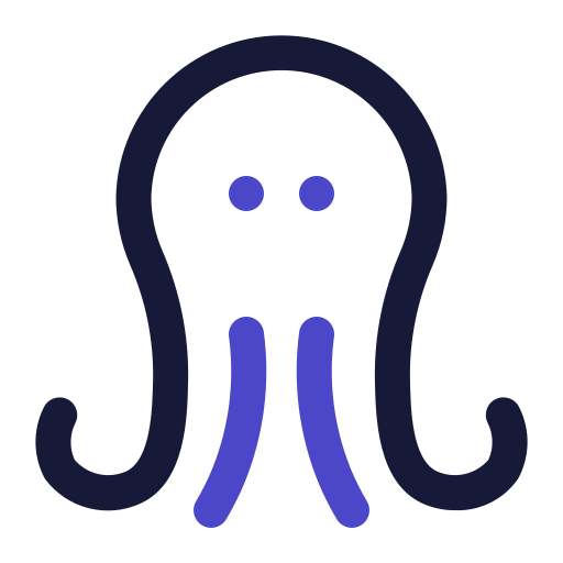 Octopus Generic Outline Color icon