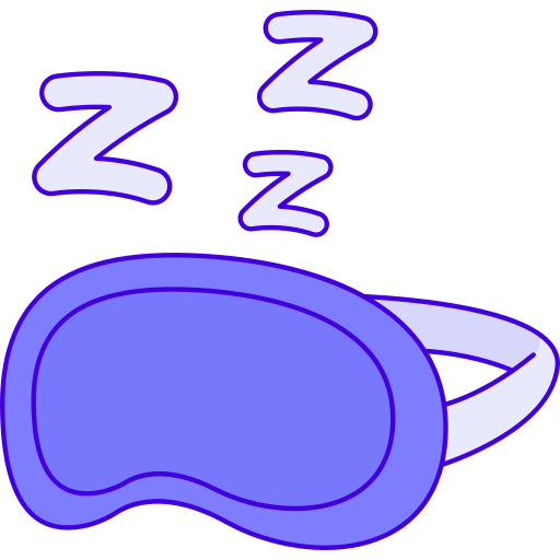 máscara para dormir Generic Thin Outline Color icono