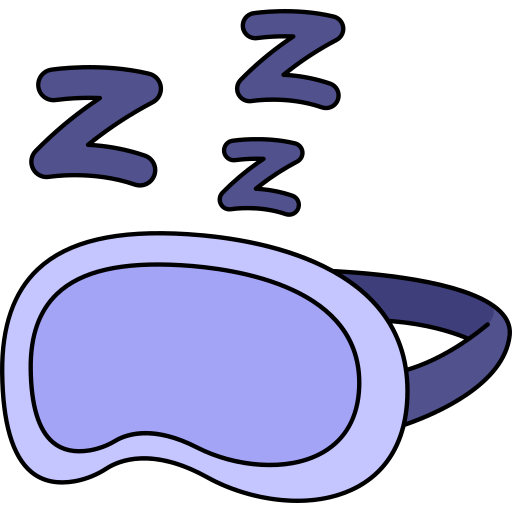 masque de sommeil Generic Thin Outline Color Icône