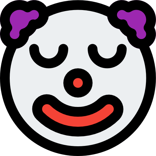 clown Pixel Perfect Lineal Color icon