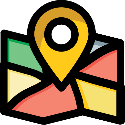 mapa Prosymbols Lineal Color ikona