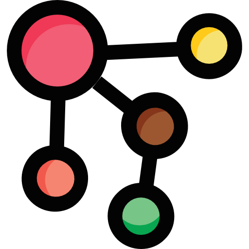 netwerk Prosymbols Lineal Color icoon