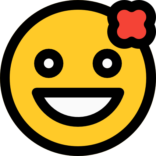 Smiling Pixel Perfect Lineal Color icon
