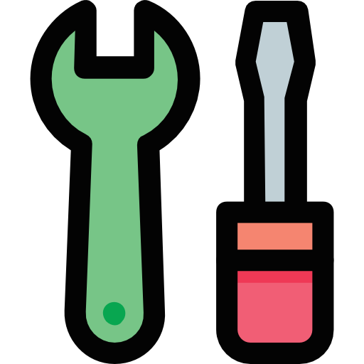 reparatie gereedschap Prosymbols Lineal Color icoon