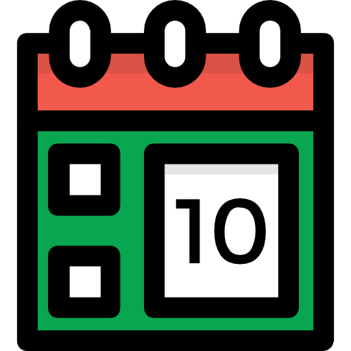 kalendarz Prosymbols Lineal Color ikona