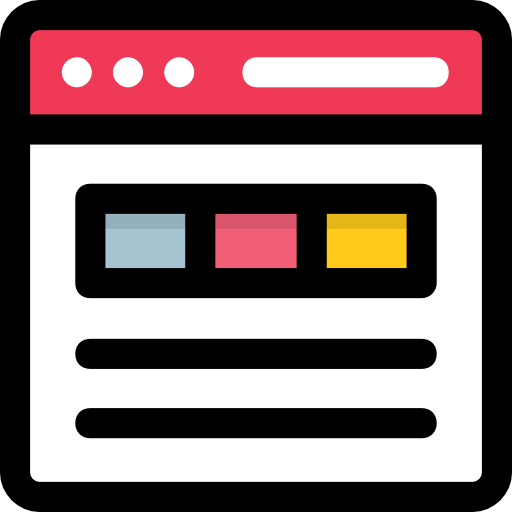 webseite Prosymbols Lineal Color icon