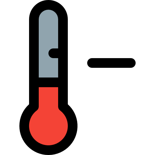 Thermometer Pixel Perfect Lineal Color icon
