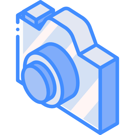 fotocamera Basic Miscellany Blue icoon