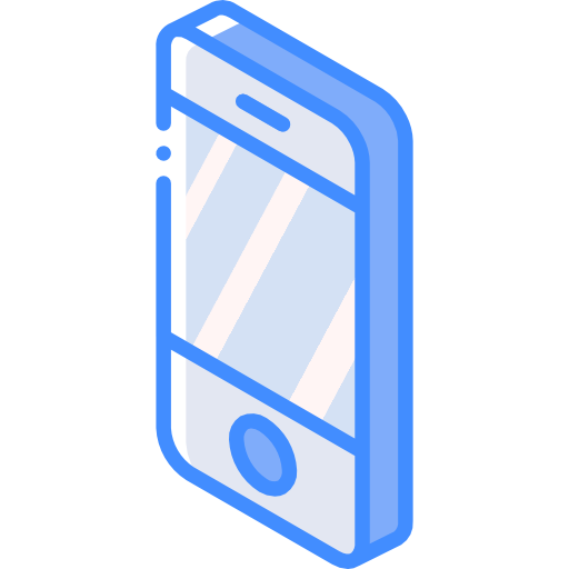 smartphone Basic Miscellany Blue Ícone