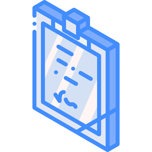 クリップボード Basic Miscellany Blue icon