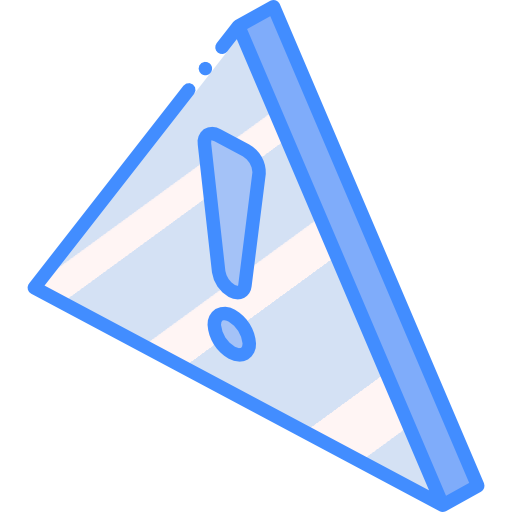 Warning Basic Miscellany Blue icon