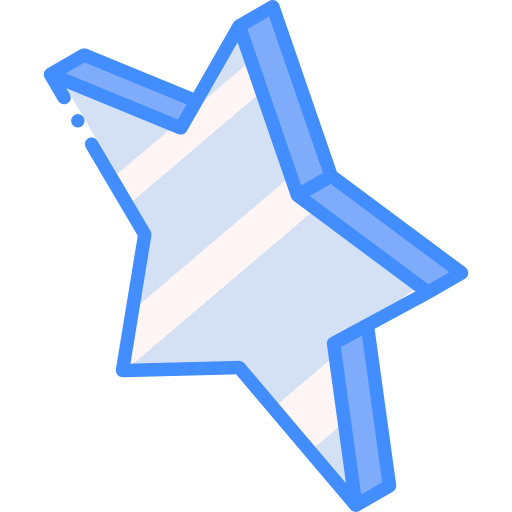 Étoile Basic Miscellany Blue Icône