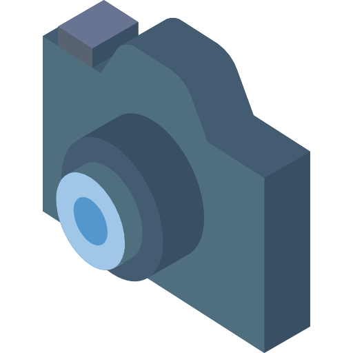 fotocamera Basic Miscellany Flat icoon