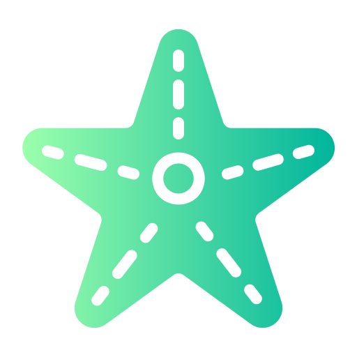 Starfish Generic Flat Gradient icon