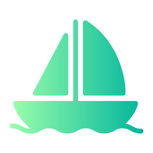 jacht Generic Flat Gradient icoon