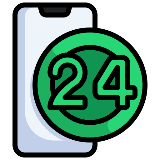 24 horas Generic Outline Color icono