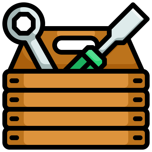 caja de herramientas Generic Outline Color icono