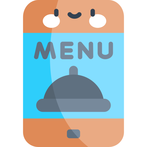 online-menü Kawaii Flat icon