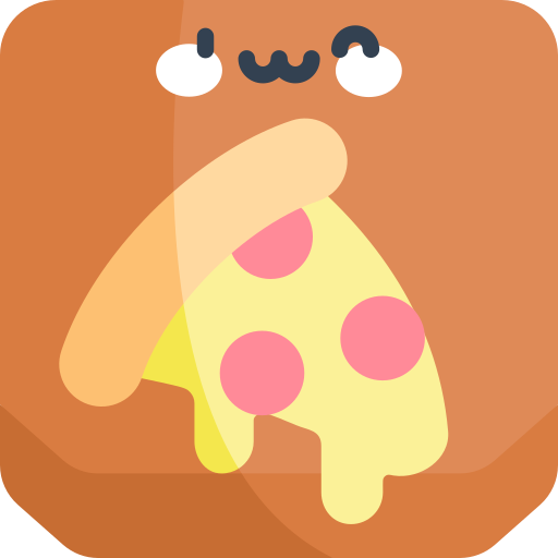 Pizza box Kawaii Flat icon