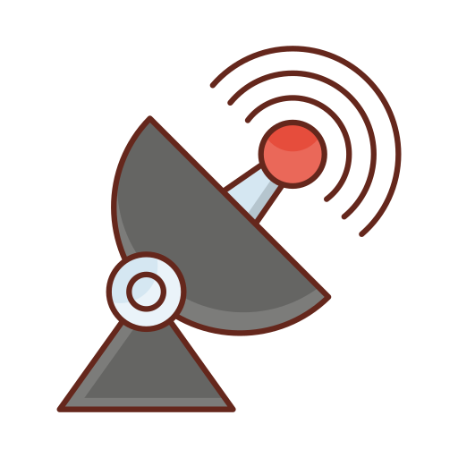 antenna parabolica Generic Outline Color icona
