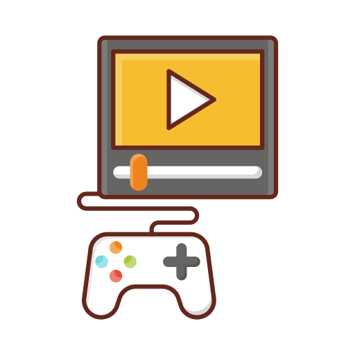 video gioco Generic Outline Color icona