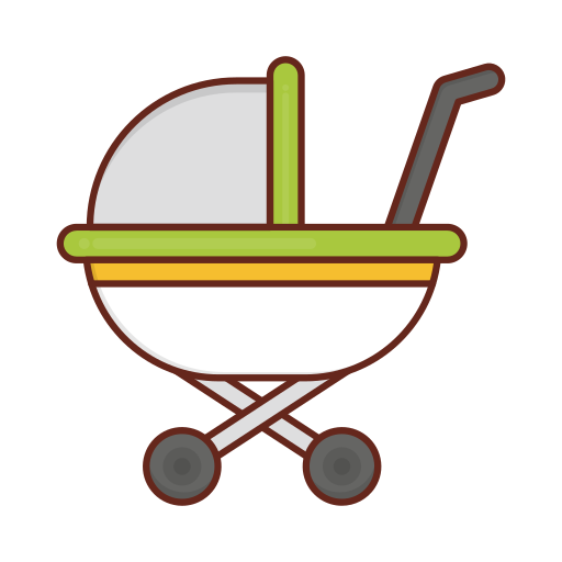 kinderwagen Generic Outline Color icon