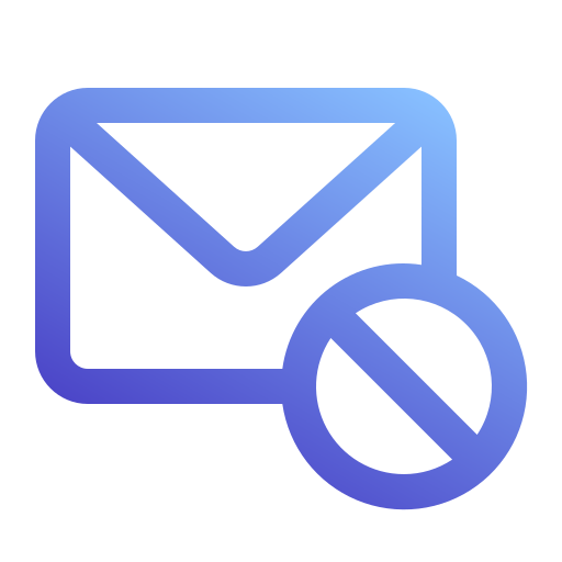 bloker poczty e-mail Generic Gradient ikona