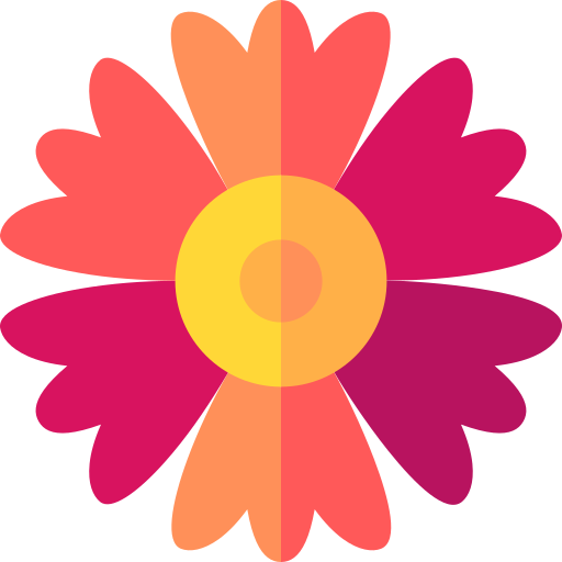 Gaillardia Basic Straight Flat icon