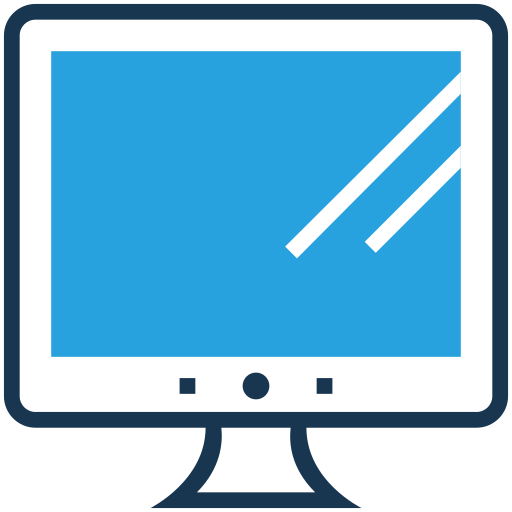 schermo del computer Generic Outline Color icona