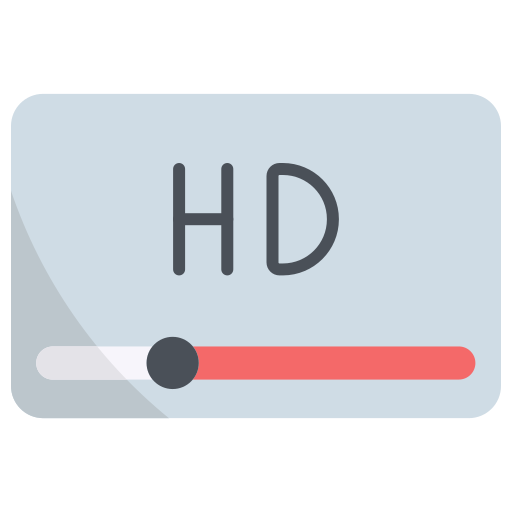 jakość hd Generic Flat ikona