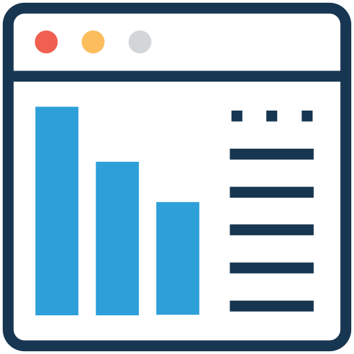 Web analysis Generic Outline Color icon