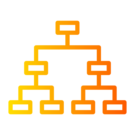 struttura gerarchica Generic Gradient icona