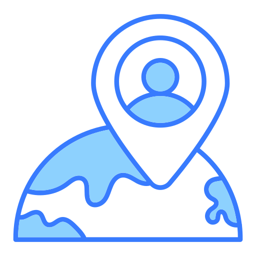 Location mark Generic Blue icon