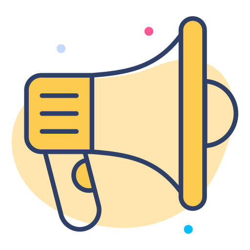 Bullhorn Generic Rounded Shapes icon