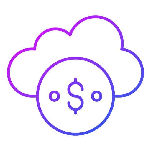 Cloud banking Generic Gradient icon