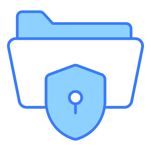 dataveiligheid Generic Blue icoon