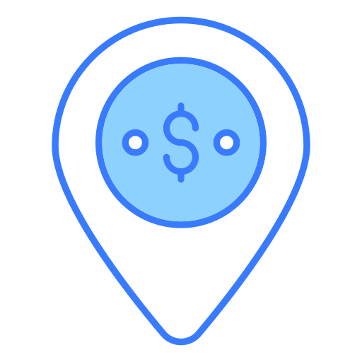 marca de ubicación Generic Blue icono